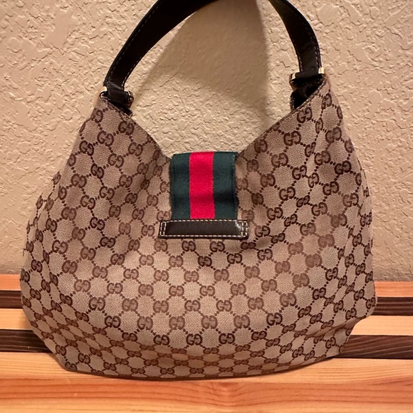 Gently used Signature Gucci Hobo handbag with checkbook wallet - Picture 3 of 8
